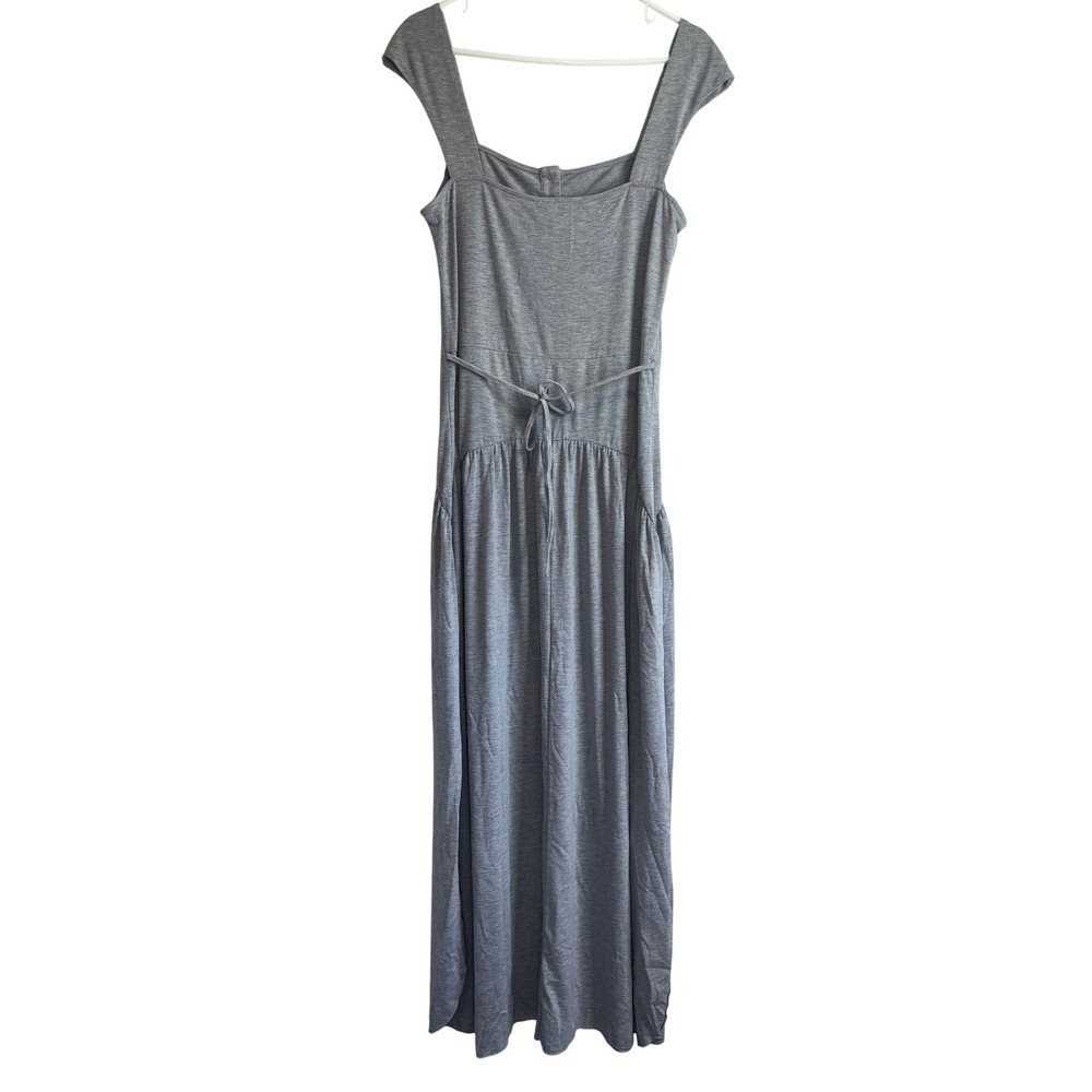 Gray Maxiโ Dress Casual Sundress Women's Size M Sleeveless Comfy Beach Cruise